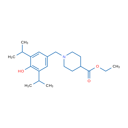 Ethyl 1-{[4-hydroxy-3,5-bis(propan-2-yl)phenyl]methyl}piperidine-4-carboxylate 1g