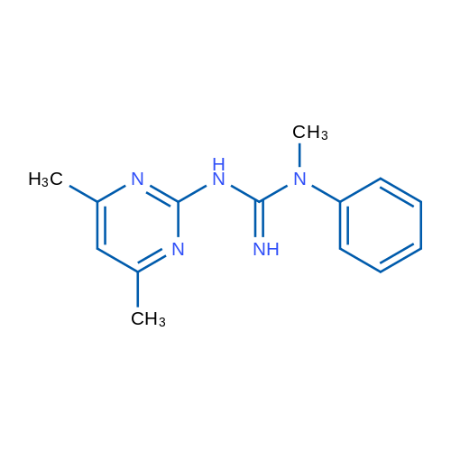 3-(4,6-Dimethylpyrimidin-2-yl)-1-methyl-1-phenylguanidine 1g