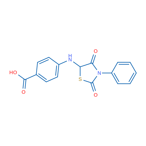 4-[(2,4-dioxo-3-phenyl-1,3-thiazolidin-5-yl)amino]benzoic acid 10g