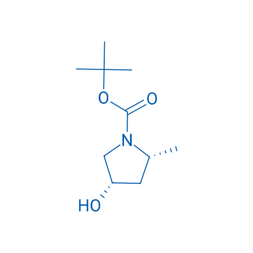 (2R,4S)-tert-Butyl 4-hydroxy-2-methylpyrrolidine-1-carboxylate 250mg
