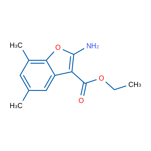 Ethyl 2-amino-5,7-dimethylbenzofuran-3-carboxylate 1g