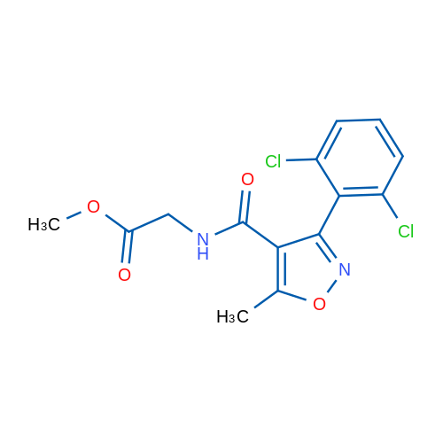 Methyl 2-{[3-(2,6-dichlorophenyl)-5-methyl-1,2-oxazol-4-yl]formamido}acetate 1g
