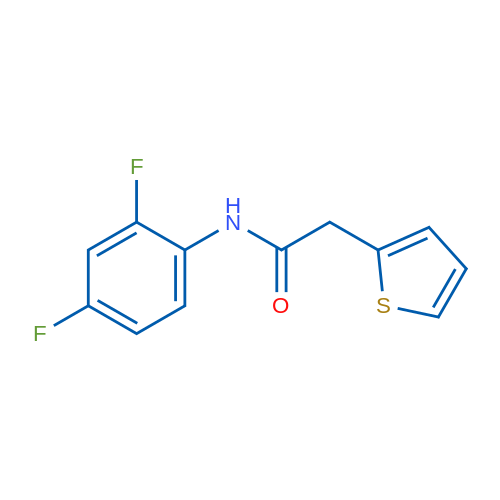 N-(2,4-Difluorophenyl)-2-(thiophen-2-yl)acetamide 1g
