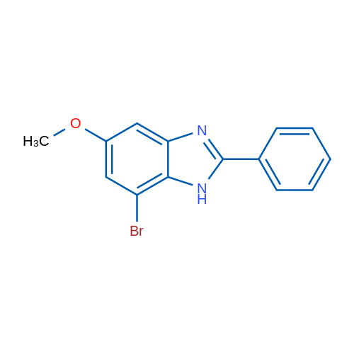 7-Bromo-5-methoxy-2-phenyl-1H-benzo[d]imidazole 1g