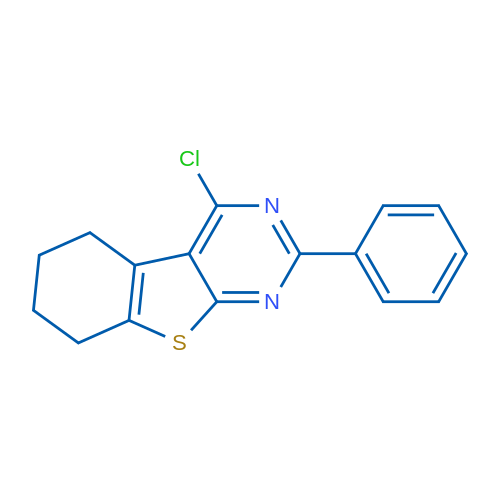 4-Chloro-2-phenyl-5,6,7,8-tetrahydrobenzo[4,5]thieno[2,3-d]pyrimidine 1g