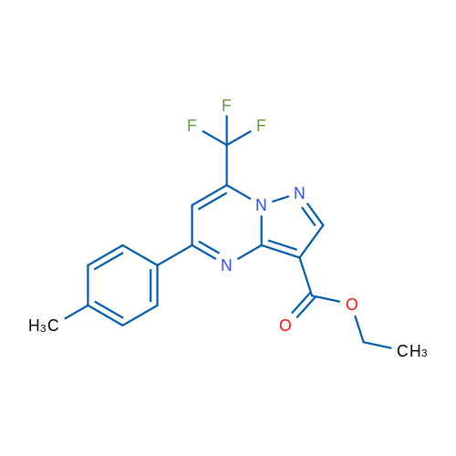 Ethyl 5-(p-tolyl)-7-(trifluoromethyl)pyrazolo[1,5-a]pyrimidine-3-carboxylate 1g