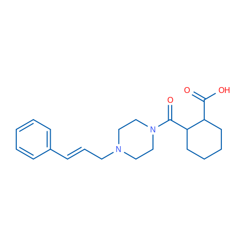 2-{4-[(2E)-3-phenylprop-2-en-1-yl]piperazine-1-carbonyl}cyclohexane-1-carboxylic acid 1g