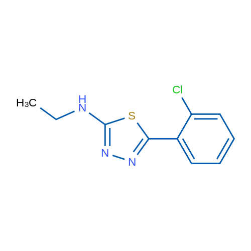 5-(2-Chlorophenyl)-N-ethyl-1,3,4-thiadiazol-2-amine 1g