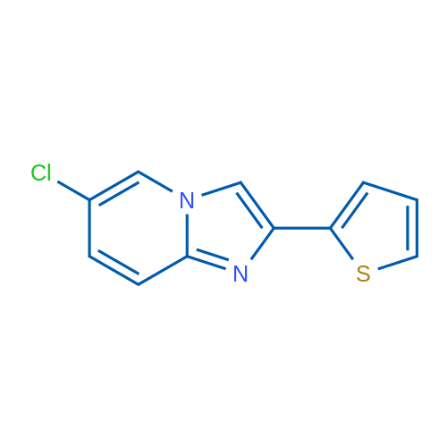 6-Chloro-2-(thiophen-2-yl)imidazo[1,2-a]pyridine 1g