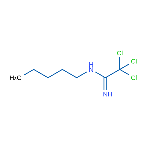 2,2,2-trichloro-N-pentylacetimidamide 250mg