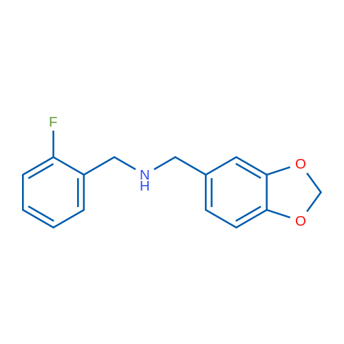 1-(Benzo[d][1,3]dioxol-5-yl)-N-(2-fluorobenzyl)methanamine 1g