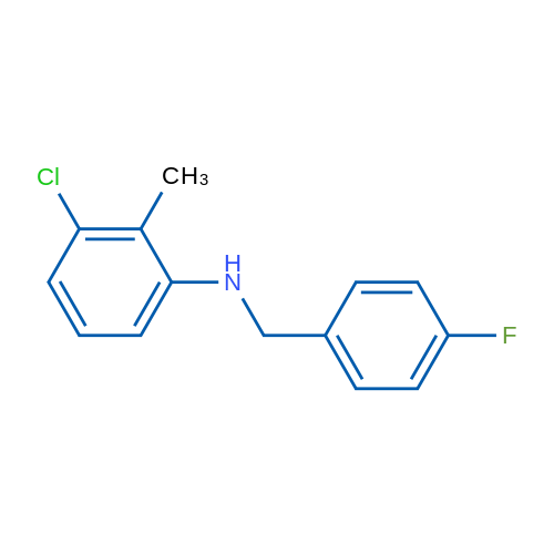 3-Chloro-N-(4-fluorobenzyl)-2-methylaniline 1g