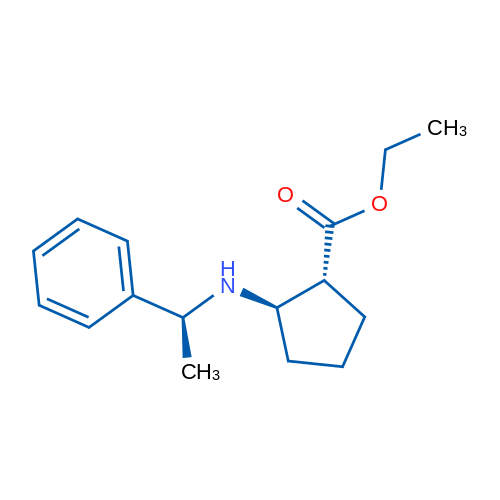 (1R,2R)-Ethyl 2-(((S)-1-phenylethyl)amino)cyclopentanecarboxylate 250mg