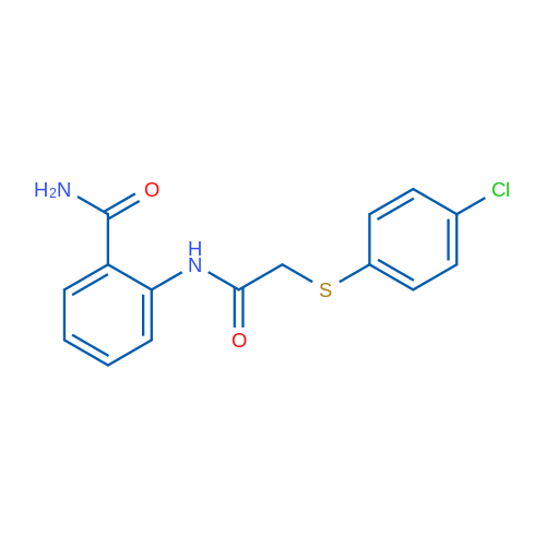 2-{2-[(4-chlorophenyl)sulfanyl]acetamido}benzamide 1g