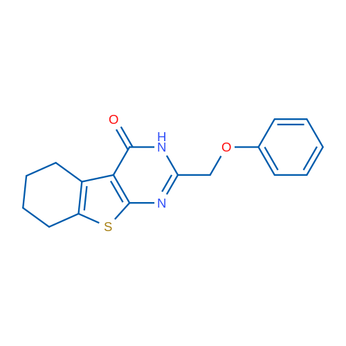 2-(Phenoxymethyl)-5,6,7,8-tetrahydrobenzo[4,5]thieno[2,3-d]pyrimidin-4(3H)-one 1g