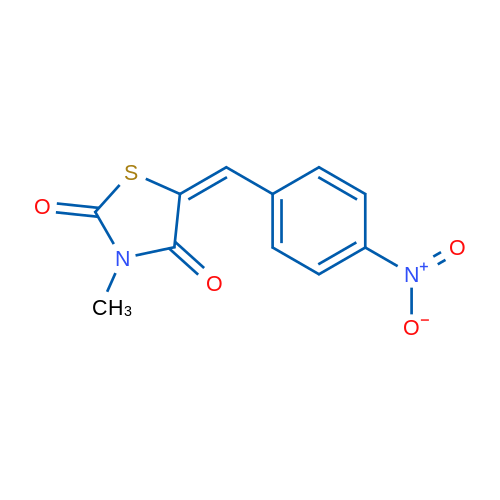 (5E)-3-Methyl-5-[(4-nitrophenyl)methylidene]-1,3-thiazolidine-2,4-dione 1g