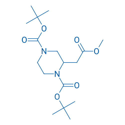 Di-tert-butyl 2-(2-methoxy-2-oxoethyl)piperazine-1,4-dicarboxylate 100mg