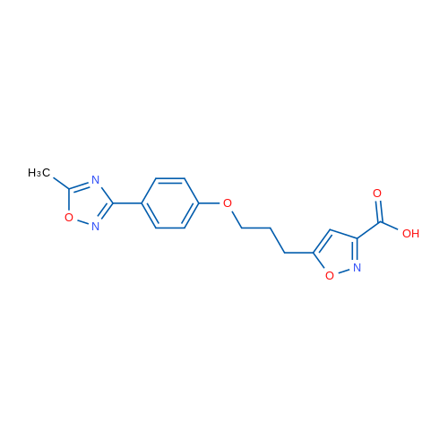 5-(3-(4-(5-Methyl-1,2,4-oxadiazol-3-yl)phenoxy)propyl)isoxazole-3-carboxylic acid 1g