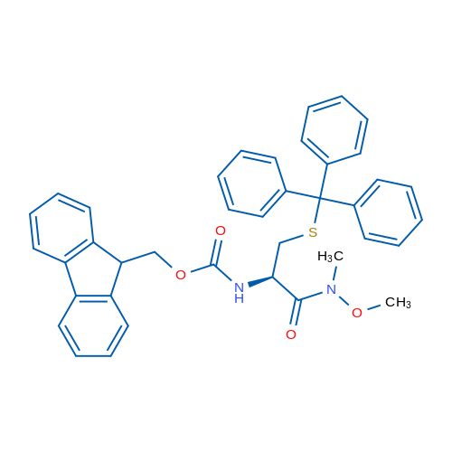 (R)-(9H-Fluoren-9-yl)methyl (1-(methoxy(methyl)amino)-1-oxo-3-(tritylthio)propan-2-yl)carbamate 5g