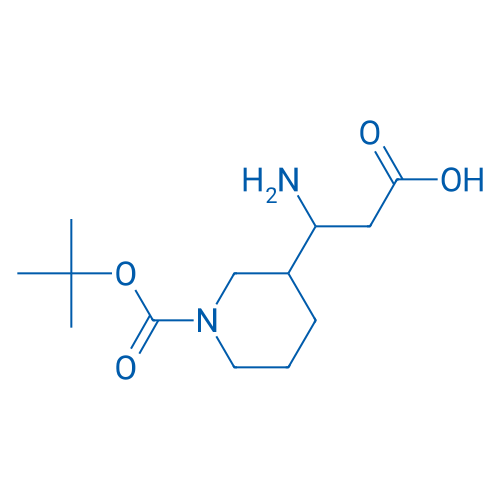 3-Amino-3-(1-(tert-butoxycarbonyl)piperidin-3-yl)propanoic acid 250mg