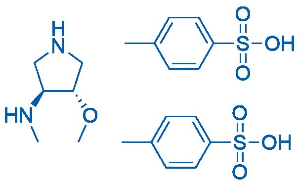 (3S,4S)-4-Methoxy-N-methylpyrrolidin-3-amine bis(4-methylbenzenesulfonate) 1g