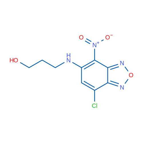3-[(7-CHloro-4-nitro-2,1,3-benzoxadiazol-5-yl)amino]propan-1-ol 250mg