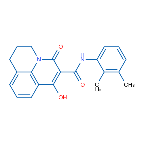 N-(2,3-Dimethylphenyl)-4-hydroxy-2-oxo-1-azatricyclo[7.3.1.0^{5,13}]trideca-3,5(13),6,8-tetraene-3-carboxamide 1g