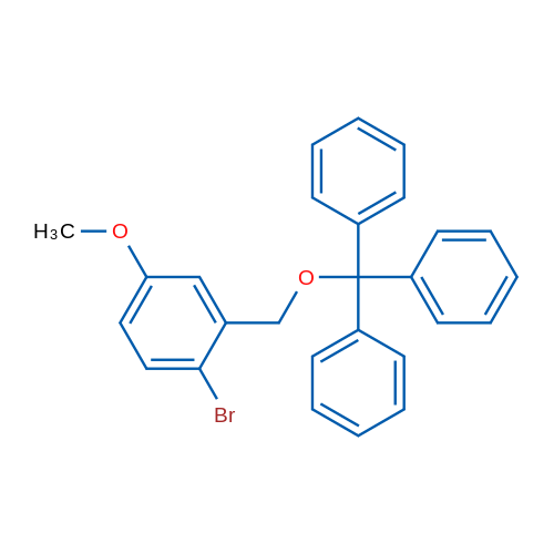 (((2-Bromo-5-methoxybenzyl)oxy)methanetriyl)tribenzene 1g