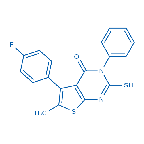5-(4-Fluorophenyl)-6-methyl-3-phenyl-2-sulfanyl-3H,4H-thieno[2,3-d]pyrimidin-4-one 1g