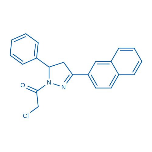 2-Chloro-1-[3-(naphthalen-2-yl)-5-phenyl-4,5-dihydro-1H-pyrazol-1-yl]ethan-1-one 1g