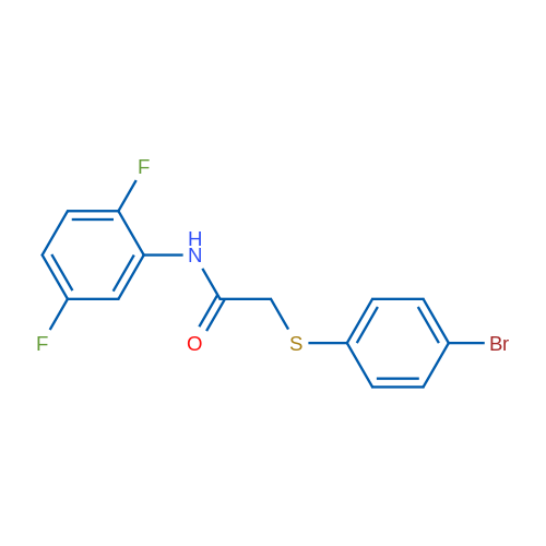 2-[(4-Bromophenyl)sulfanyl]-N-(2,5-difluorophenyl)acetamide 1g