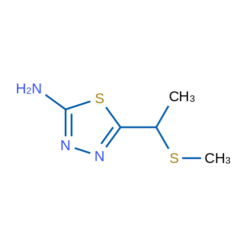 5-[1-(Methylthio)ethyl]-1,3,4-thiadiazol-2-amine 1g
