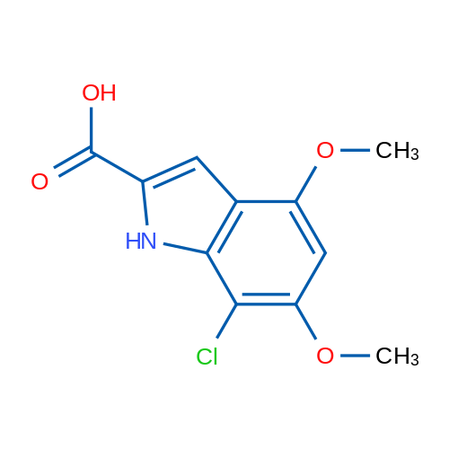 7-Chloro-4,6-dimethoxy-1H-indole-2-carboxylic acid 1g