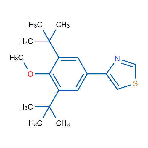 4-(3,5-Di-tert-butyl-4-methoxyphenyl)thiazole 1g