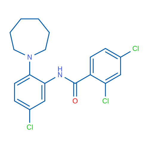 N-[2-(Azepan-1-yl)-5-chlorophenyl]-2,4-dichlorobenzamide 1g