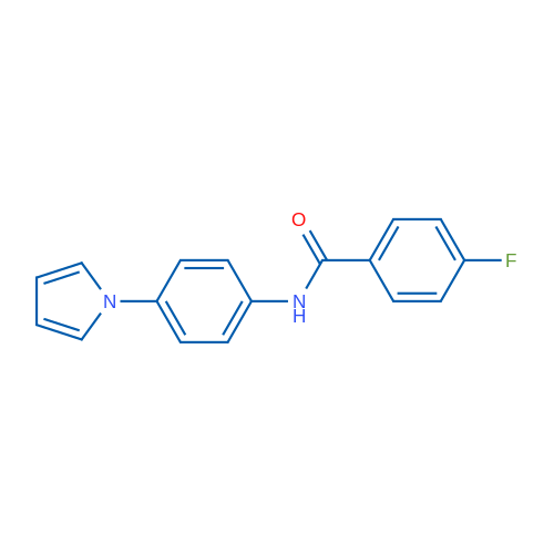 4-Fluoro-N-[4-(1H-pyrrol-1-yl)phenyl]benzamide 1g