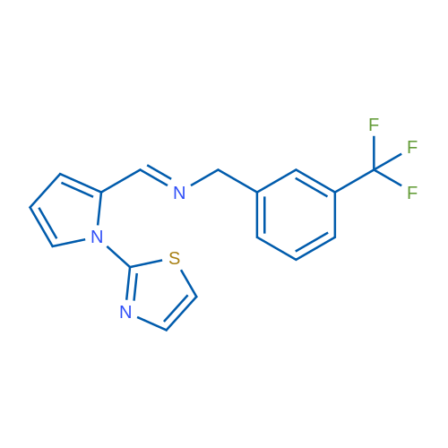 {[1-(1,3-thiazol-2-yl)-1H-pyrrol-2-yl]methylidene}({[3-(trifluoromethyl)phenyl]methyl})amine 1g