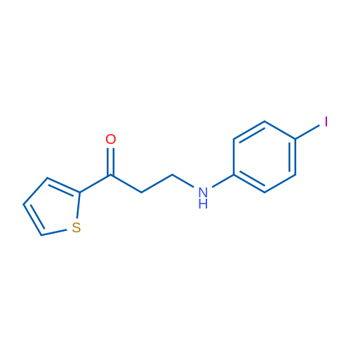 3-[(4-Iodophenyl)amino]-1-(thiophen-2-yl)propan-1-one 1g