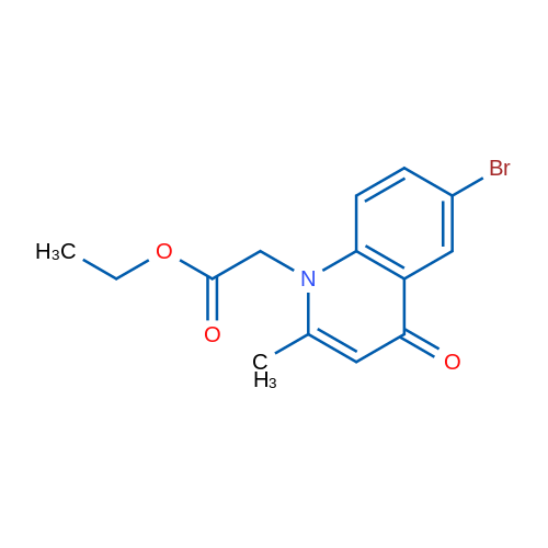 Ethyl 2-(6-bromo-2-methyl-4-oxoquinolin-1(4H)-yl)acetate 1g
