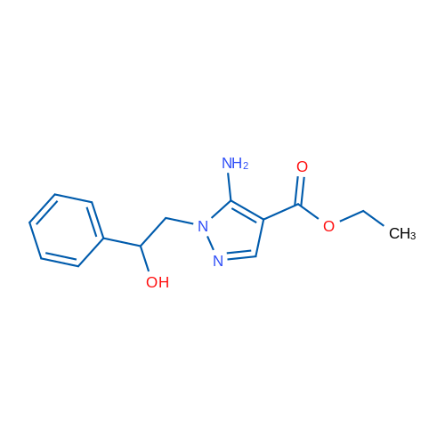 Ethyl 5-amino-1-(2-hydroxy-2-phenylethyl)-1H-pyrazole-4-carboxylate 1g