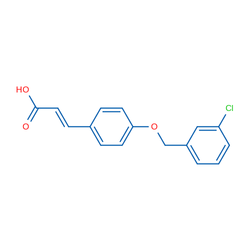 3-(4-((3-Chlorobenzyl)oxy)phenyl)acrylic acid 5g