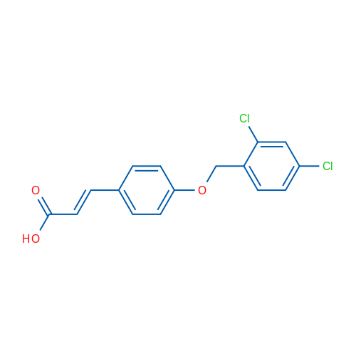 3-(4-((2,4-Dichlorobenzyl)oxy)phenyl)acrylic acid 5g