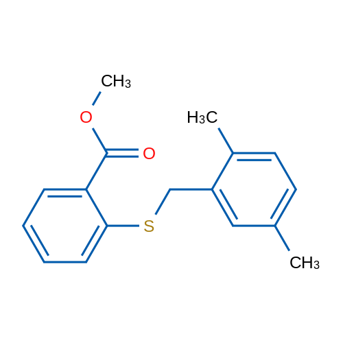 Methyl 2-{[(2,5-dimethylphenyl)methyl]sulfanyl}benzoate 1g