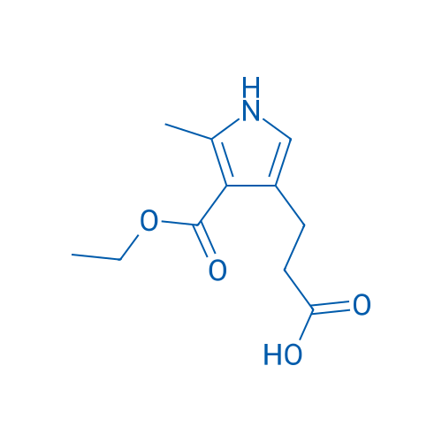 3-(4-(Ethoxycarbonyl)-5-methyl-1H-pyrrol-3-yl)propanoic acid 250mg