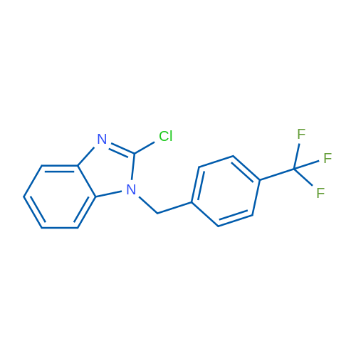 2-Chloro-1-(4-(trifluoromethyl)benzyl)-1H-benzo[d]imidazole 1g