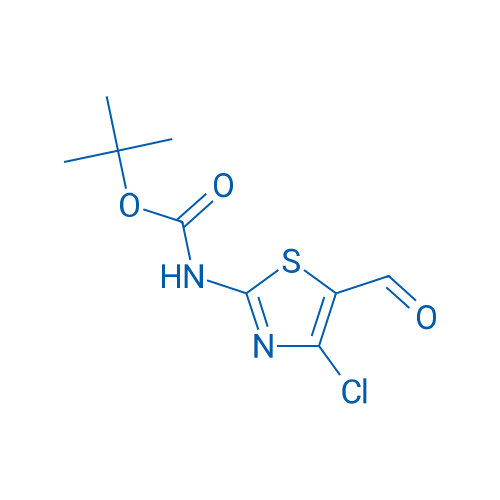 tert-Butyl (4-chloro-5-formylthiazol-2-yl)carbamate 250mg