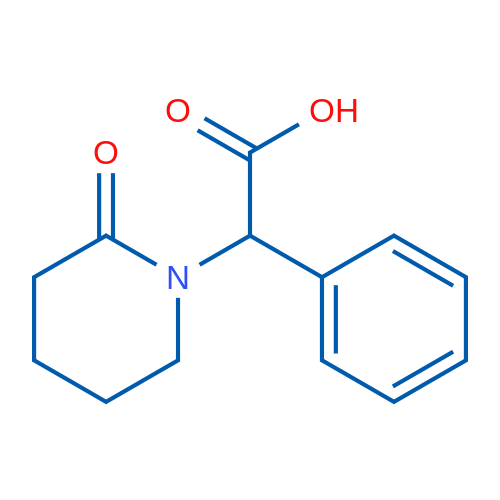 2-(2-Oxopiperidin-1-yl)-2-phenylacetic acid 250mg