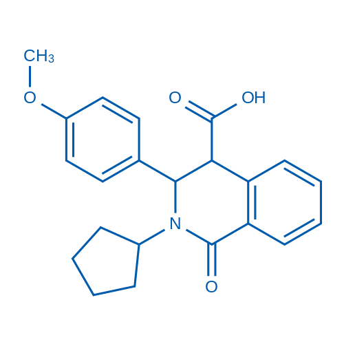 2-Cyclopentyl-3-(4-methoxyphenyl)-1-oxo-1,2,3,4-tetrahydro-4-isoquinolinecarboxylic acid 1g