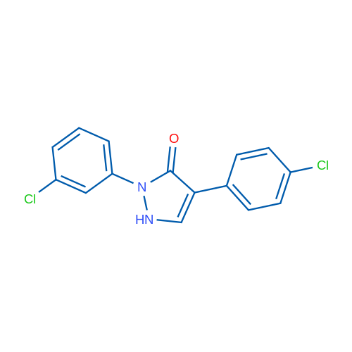 2-(3-Chlorophenyl)-4-(4-chlorophenyl)-2,3-dihydro-1H-pyrazol-3-one 1g