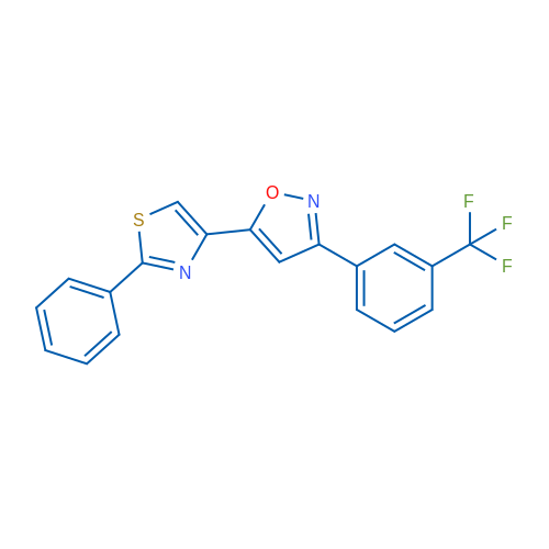 5-(2-Phenyl-1,3-thiazol-4-yl)-3-[3-(trifluoromethyl)phenyl]-1,2-oxazole 1g